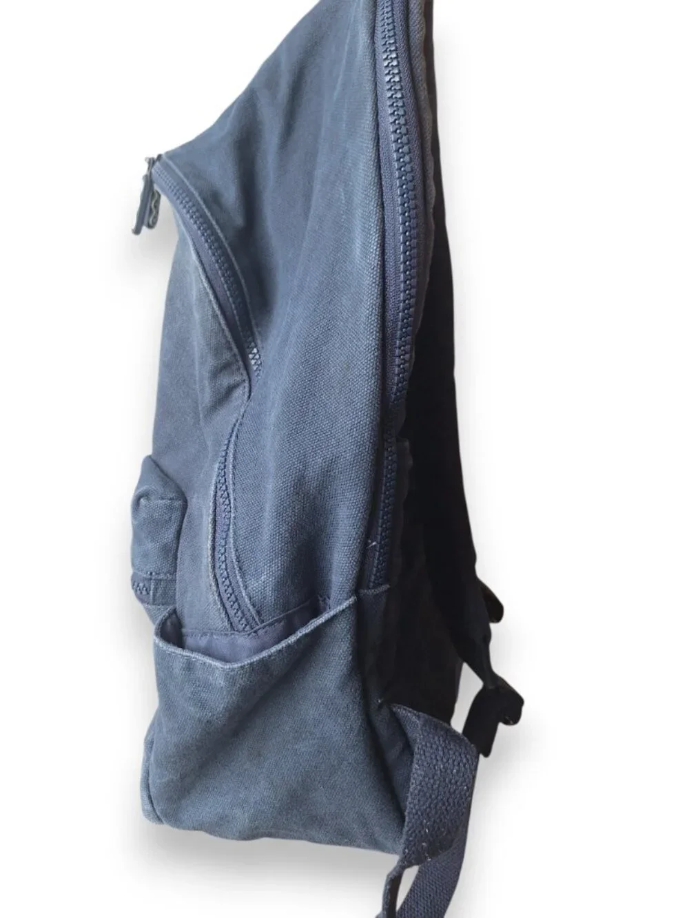 Dare To Roam DTR Blue Canvas Backpack School Travel Daypack
